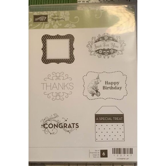 Stampin' Up! | Office | Stampin Up Tagtastic Rubber Stamp Set Hostess ...